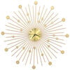 vidaXL Reloj de pared de metal dorado 70 cm