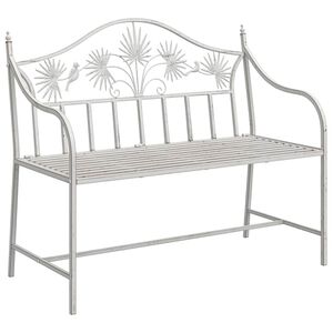vidaXL Banco de jard&iacute;n antiguo 104 x 52,5 x 89 cm Acero