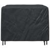 vidaXL Funda para muebles Liso Negro 125 x 125 x 74 cm tela