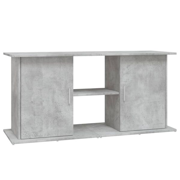 vidaXL Soporte para acuario de hormig&oacute;n gris 121x41x58 cm de madera sint&eacute;tica