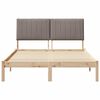 vidaXL Estructura de cama Marr&oacute;n 135 x 190 cm Madera de pino macizo