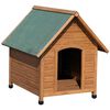 Kerbl Caseta para perros 100x88x99 cm marr&oacute;n y verde 82395