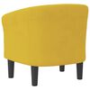 vidaXL Sillón de terciopelo amarillo
