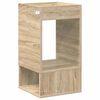 vidaXL Mesa Auxiliar Roble Sonoma 30 x 30 x 56 cm Madera de ingenier&iacute;a