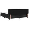 vidaXL Cama tipo Box Spring con colch&oacute;n Negro 180 x 200 cm tela
