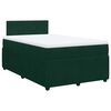vidaXL Cama box spring con colch&oacute;n terciopelo verde oscuro 120x200 cm