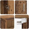 vidaXL Armario de almacenamiento Madera Vieja 80 x 42,5 x 225 cm