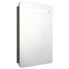 vidaXL Armario de ba&ntilde;o con espejo gris antracita 60x11x80 cm