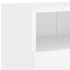 vidaXL Muebles de pared TV 2 uds madera ingenier&iacute;a blanco 100x30x30 cm