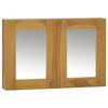 vidaXL Mueble con espejo madera maciza de teca 60x10x40 cm