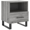 vidaXL Mesita de noche madera de ingenier&iacute;a gris Sonoma 40x35x47,5 cm
