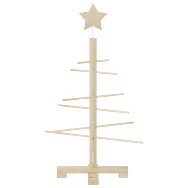 vidaXL &Aacute;rbol de Navidad de madera de adorno madera maciza pino 75 cm