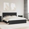 vidaXL Estructura de cama Negro 180 x 200 cm Madera de pino macizo