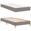 vidaXL Cama tipo Box Spring con colch&oacute;n Taup&eacute; 90 x 200 cm tela