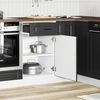 vidaXL Mueble bajo de cocina&nbsp;Porto madera contrachapada negro