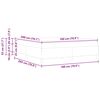 vidaXL Cama tipo Box Spring Marr&oacute;n Oscuro 180 x 200 cm tela