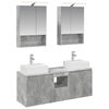 vidaXL Juego de Muebles de Ba&ntilde;o 5 pcs Gris Hormig&oacute;n