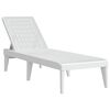 vidaXL Tumbona de PP blanco 186x60x29 cm