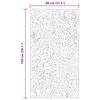 vidaXL Alfombras de &aacute;rea HUARTE Marr&oacute;n 150 x 80 cm Poli&eacute;ster