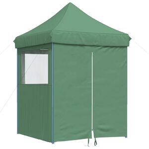 vidaXL Tienda de fiesta plegable Pop-Up con 4 paredes laterales verde