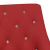 vidaXL Sillas de comedor giratorias 6 unidades terciopelo rojo tinto