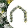 vidaXL Guirnalda de Navidad Verde y blanco 270 cm PVC 50 LED