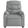 vidaXL Sillón reclinable de masaje de tela gris claro