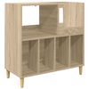 vidaXL Soporte para tocadiscos Roble Sonoma 82 x 39,5 x 82,5 cm