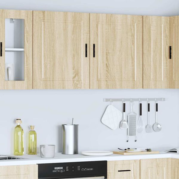 vidaXL Armarios pared para cocina 2 uds Porto roble sonoma