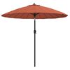 vidaXL Sombrilla de jard&iacute;n con palo de aluminio terracota 250 cm