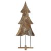 vidaXL &Aacute;rbol de Navidad Marr&oacute;n 181,5 cm Madera de teca maciza