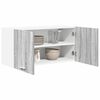 vidaXL Mueble colgante con almacenamiento Gris Sonoma 80 x 31 x 40 cm