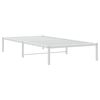 vidaXL Estructura de cama sin colch&oacute;n metal blanco 100x200 cm
