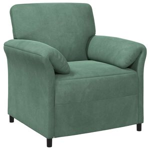 vidaXL Sof&aacute; de una plaza Verde Mar 88 x 83 x 95 cm Terciopelo