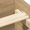 vidaXL Estructura de cama sin colch&oacute;n madera de ingenier&iacute;a roble