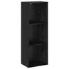 vidaXL Estante de libros 3 niveles 40 x 30 x 114 cm Roble Negro