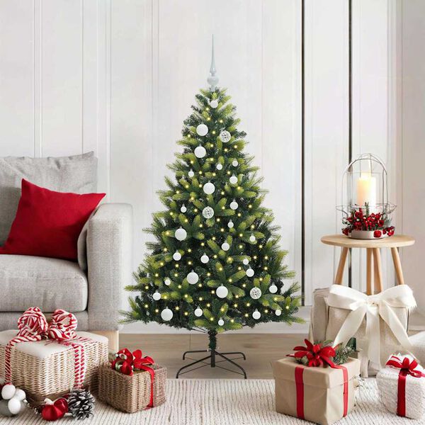 vidaXL &Aacute;rbol de Navidad Artificial Articulado 150 LEDs Verde 120 cm