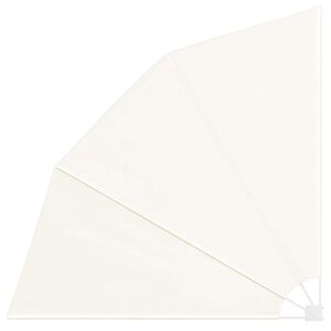 vidaXL Toldo lateral plegable de balc&oacute;n color crema 210x210 cm