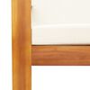 vidaXL Set de sofás de jardín con cojines 5 pzas madera maciza acacia