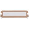 vidaXL Barandilla de seguridad cama de niño poliéster taupe 150x42 cm