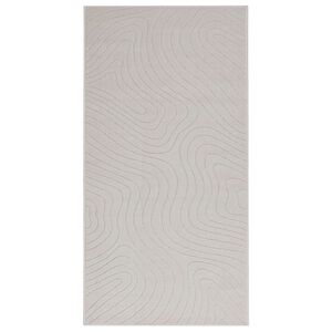 vidaXL Alfombra para interiores y exteriores PALMERAS Crema Poli&eacute;ster
