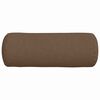 vidaXL Cojines Bolster 2 pcs Marrón Ø 25 x 70 cm tela