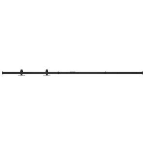 vidaXL Kit mini puerta corredera de armario acero carbono 183 cm