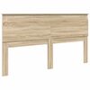 vidaXL Cabecero con cabecera Roble Sonoma 180 cm Madera contrachapada