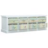 vidaXL Mueble para TV con cajones MDF blanco 120x30x40 cm