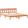 vidaXL Estructura de cama Marr&oacute;n 200 x 200 cm Madera de pino macizo