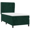 vidaXL Cama box spring con colch&oacute;n terciopelo verde oscuro 90x200 cm
