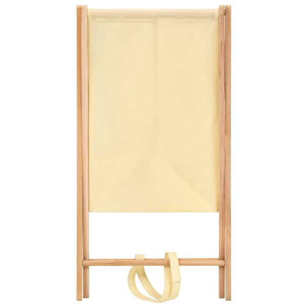 vidaXL Cesto de ropa sucia madera de cedro y tela beige 42x41x64 cm