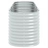 vidaXL Arriate de acero galvanizado plateado 320x80x81 cm
