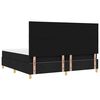 vidaXL Cama tipo Box Spring con colch&oacute;n Negro 200 x 200 cm tela